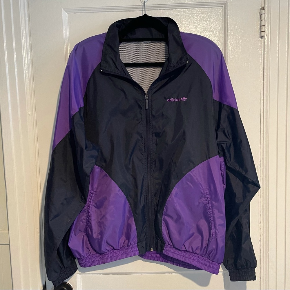 Adidas vintage windbreaker jacket